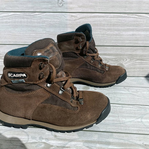 Scarpa Gore Tex Vibram High sports shoes like new, size 38.5, brown