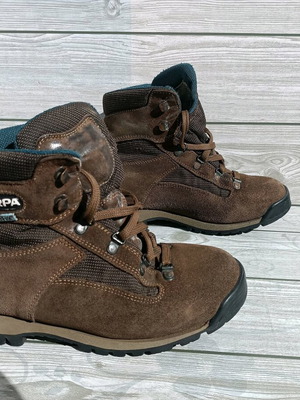 Scarpa Gore Tex Vibram High sports shoes like new, size 38.5, brown