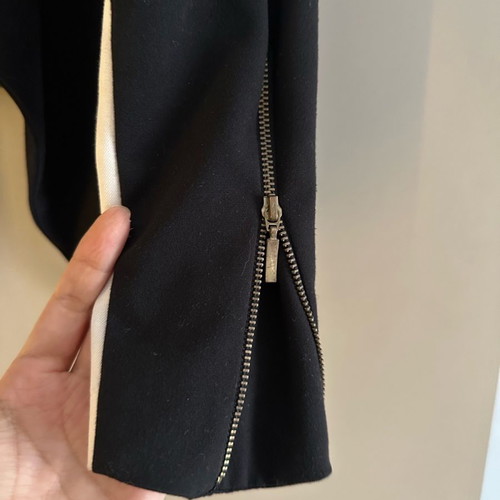 IF crop jacket used, size S, black and white