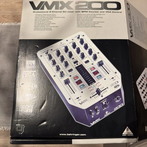 Behringer VMX 200 DJ Mixer new in box
