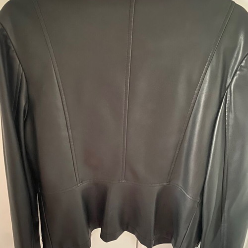 Biker jacket Zara like new, black, faux leather with zipper