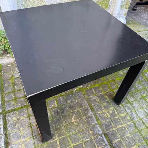 Black minimal side table used