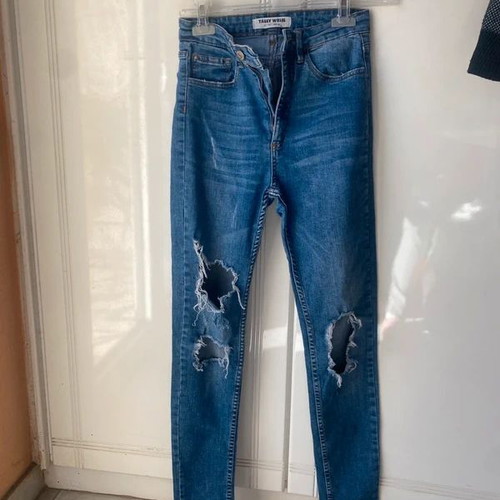 Zara jeans set of 4, sizes S/36, black and blue