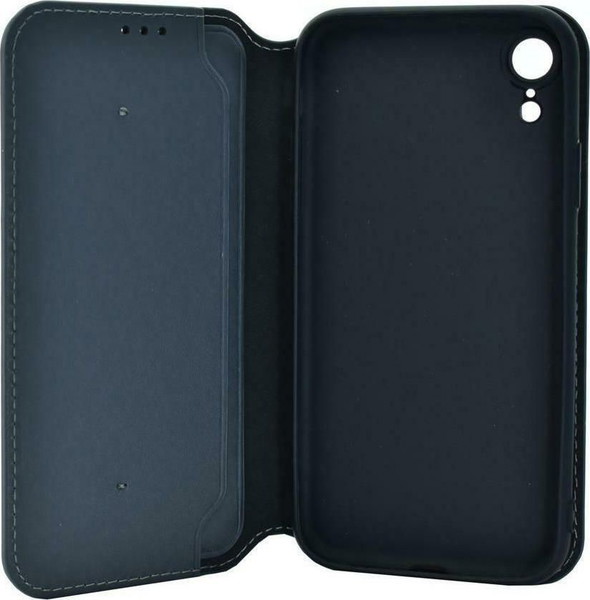 Powertech Slim Book Δερματίνης Γκρι (iPhone XR)