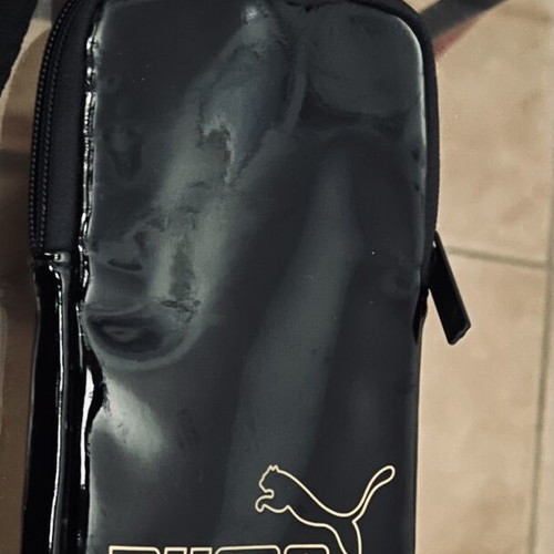 Puma Core Up Sling Bag, black glossy, adjustable strap