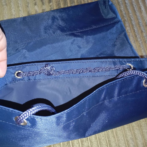 Tote bag from Platon Educational Institutions like new, dark blue
