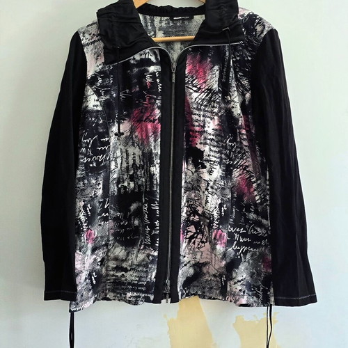 Frank Walder jacket size XXL, black and pink