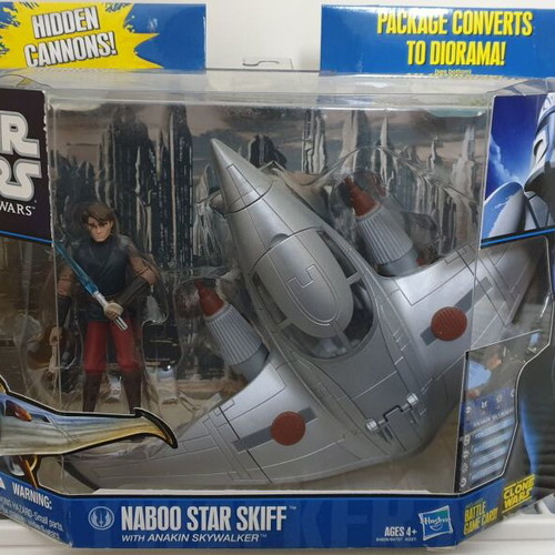 Star Wars Naboo Star Skiff with Anakin Skywalker new, The Clone Wars