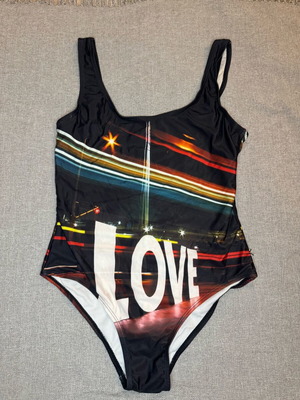 One-piece swimsuit new, black, size S