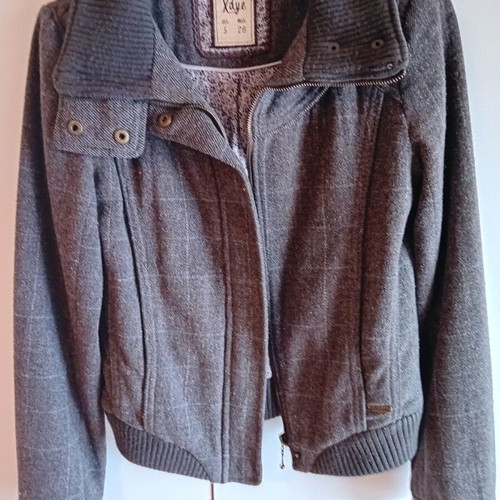 Pull & Bear jacket like new, gray and beige, size S