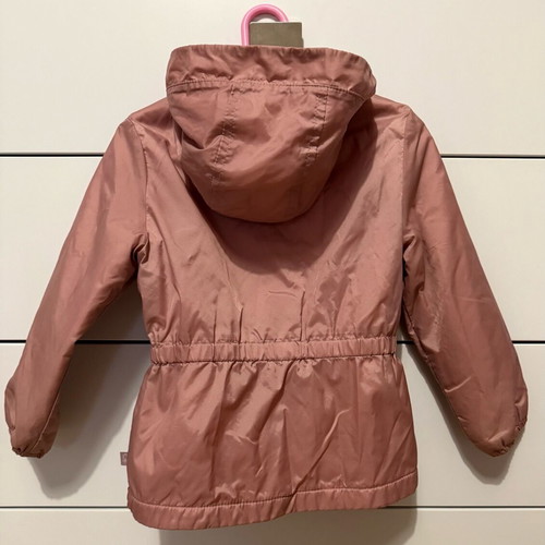 Benetton waterproof jacket with fleece lining for girl 3-4 years like new, pink