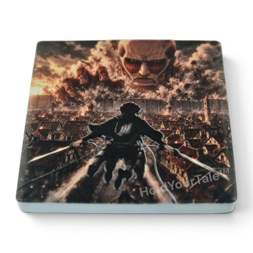 Attack on Titan Colossal Titan Ceramic Fridge Magnet 57×57 mm new