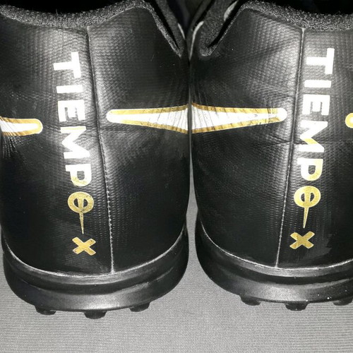 Nike Tiempo-x Rio Iv Tf JR football shoes size 43 like new, black