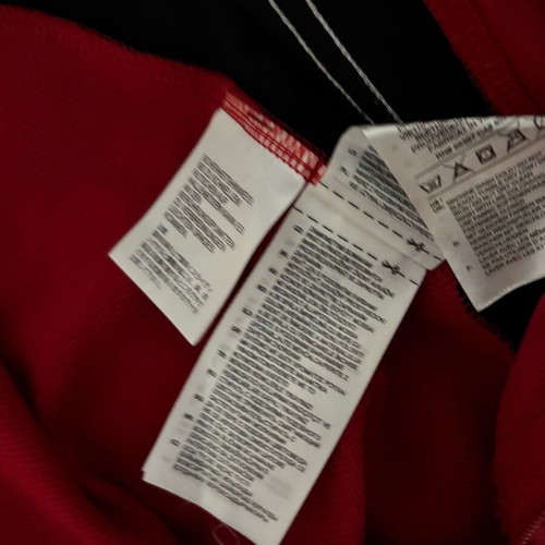 Adidas set with black and red tracksuit and jacket like new, size M