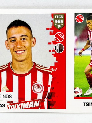 Panini FIFA 365 Konstantinos Tsimikas sticker mint condition