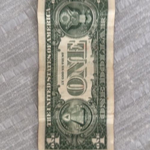 One Dollar Bill used with rare serial number