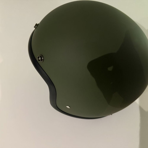 Retro Jet Helmet khaki, new, Italian DMD brand