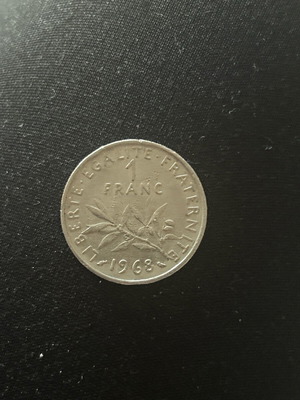 French franc 1968 used