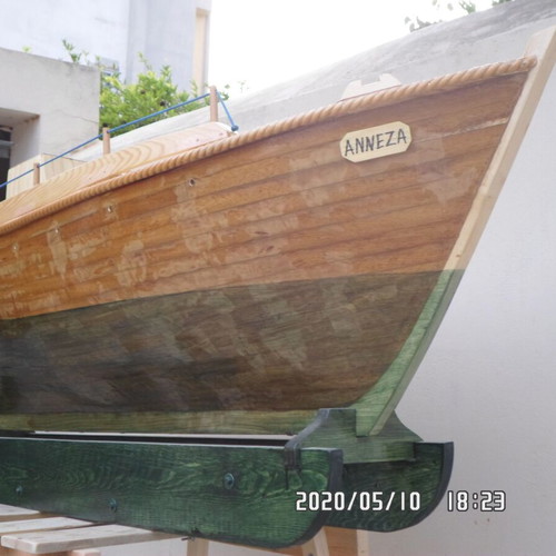 Wooden model boat Tserniki handmade decorative 2 meters