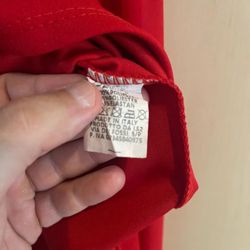 Italian dress new, red, one size