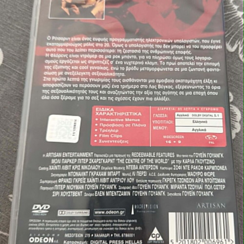 The Center of the World DVD used