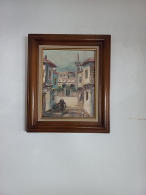 Oil painting on canvas by A. Tasos like new