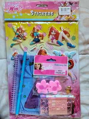 Winx Club and Barbie Stationery Set new, vintage style