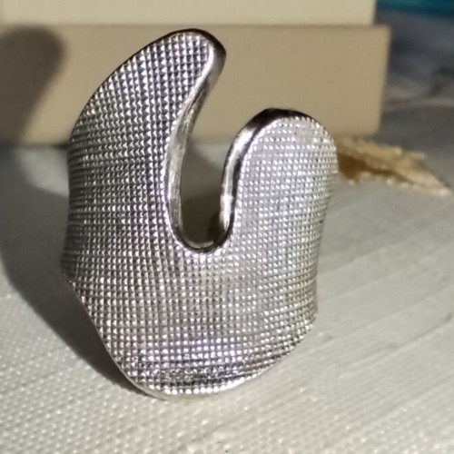Gregio silver 925 ring new, rhodium plated
