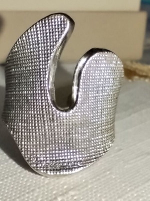 Gregio silver 925 ring new, rhodium plated