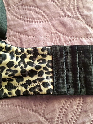 Leopard push-up bra, size 75E