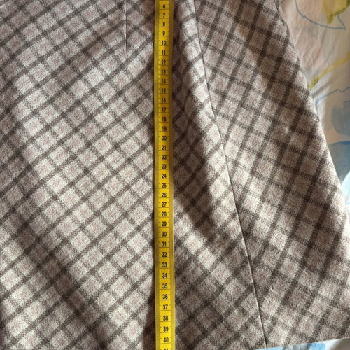 Checked skirt Elegance like new, pink-brown-beige shades, size S