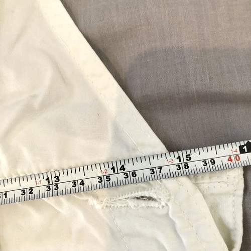Vintage 90s Chambers White Denim Overall Skirt Size L like new