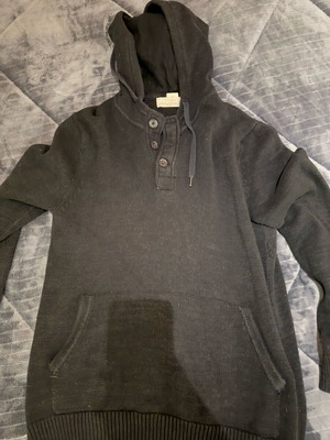 Knitted men's sweater used, gray, size M, quite warm