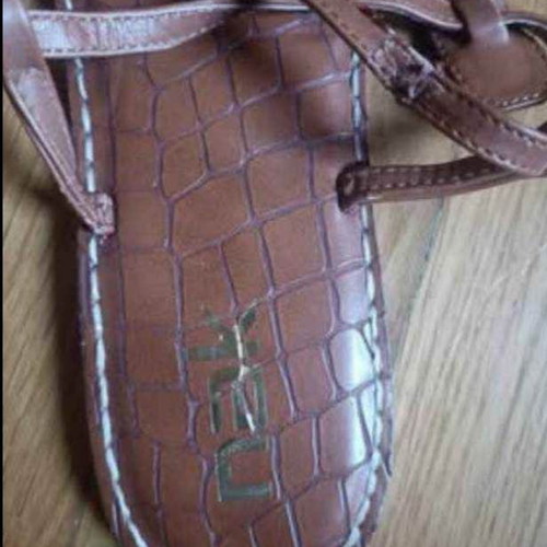 Nak women's leather sandals brown size 41 new