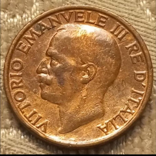 10 Centesimi 1922 coin used from the Kingdom of Italy