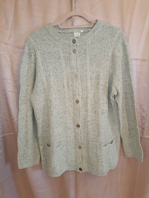 Gray knitted cardigan size 42 like new