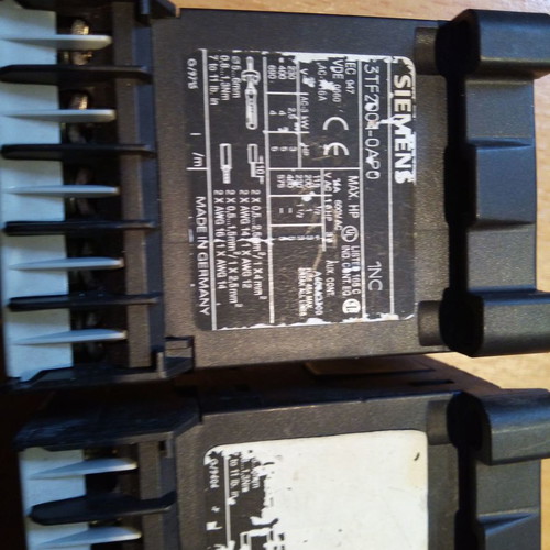 Siemens motor relays and switches used, functional