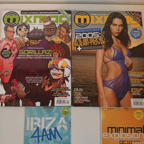 Mixmag magazines used with mixed CDs