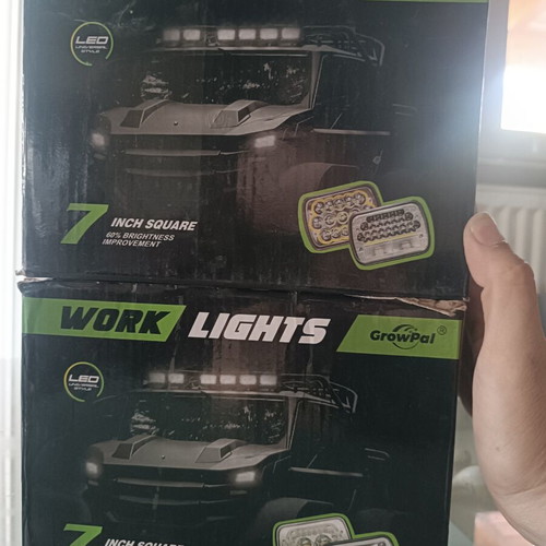 Rectangular work lights new, pair of 2