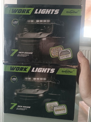 Rectangular work lights new, pair of 2