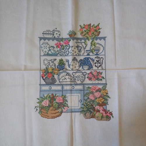 Handmade embroidery new, for pillow or frame