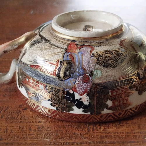 Chawan Japanese cup like new with saucer, 19th century