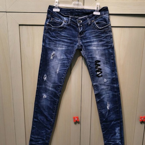 Jean pants slim fit tube blue like new