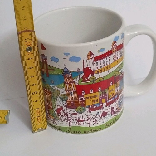 Collectible mug with Bratislava view like new