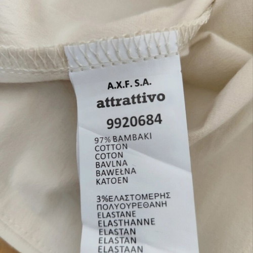 Attrattivo Corset Women M New Cream Cotton
