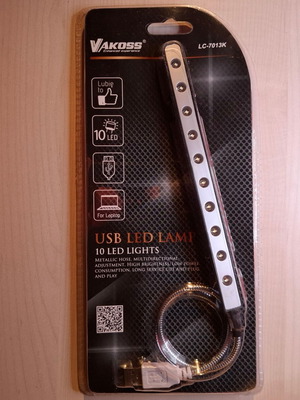 Vakoss USB LED Lamp 10 LED Lights new, suitable for laptop