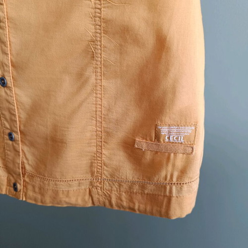 Shirt type blouse used, yellow, size S/M