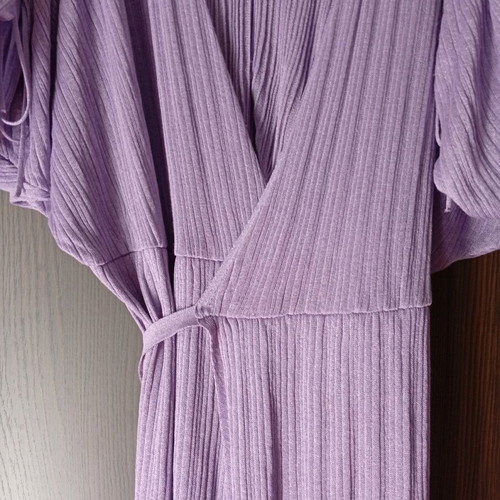 Zara women's dress purple new, kimono style, size L