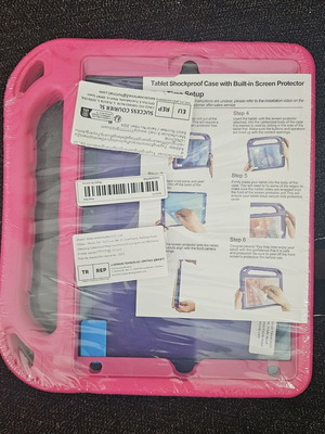 iPad 9th Generation Protective Case new, shockproof EVA plastic, fuchsia