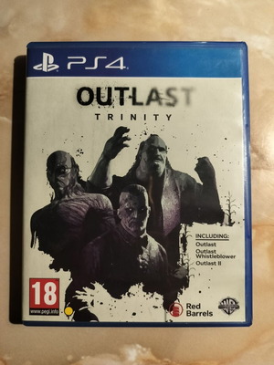 Outlast Trinity PS4 game like new, discs without scratches